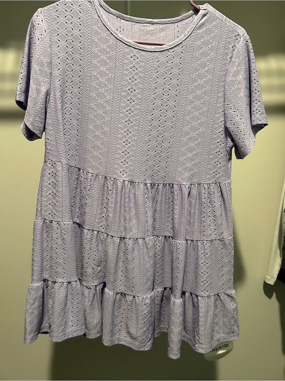 Purple peplum top